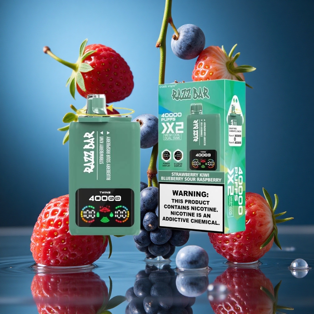Razz Bar 40000 Puffs Çilek Kivi_Yaban Mersini Ekşi Ahududu Turkey vapes