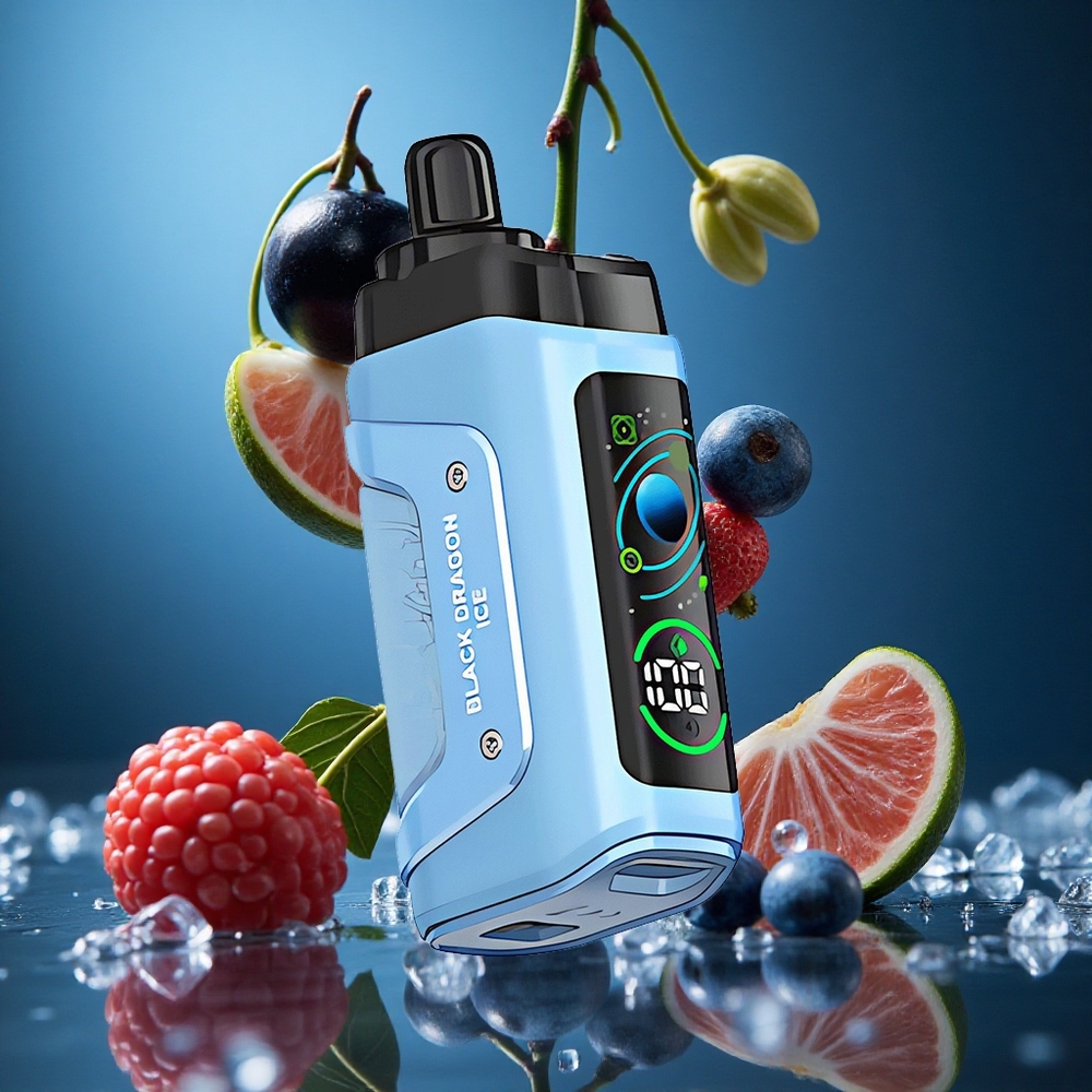 Razz Bar 45000 Puff Ayarlanabilir Hava Akışı Siyah Ejderha Buz Turkey vapes