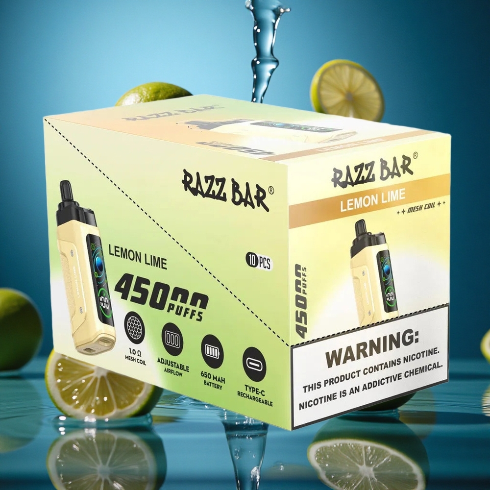 Razz Bar 45000 Puff Limon Lima Aromalı Turkey vapes