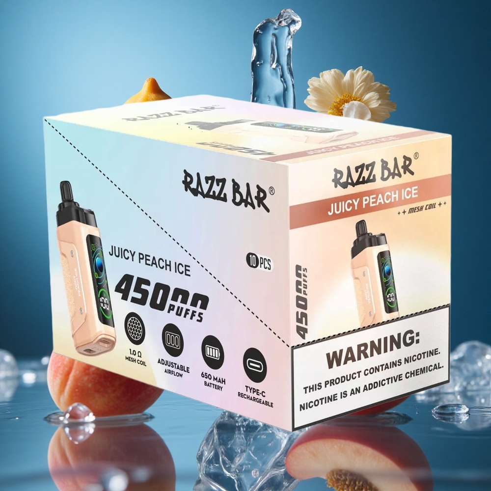 Razz Bar 45000 Puff Şeftali Buz Aromalı Turkey vapes