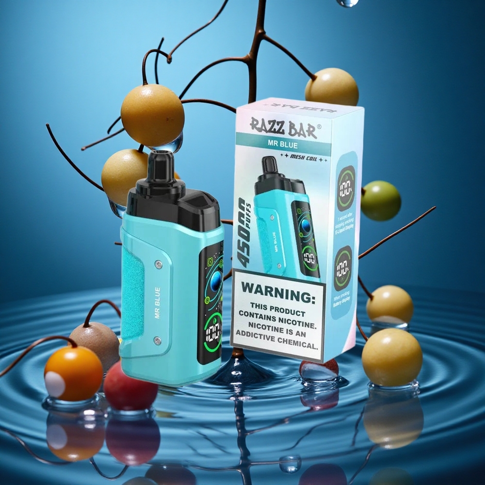 Razz Bar 45000 Puffs Ayarlanabilir Hava Akışı Mr Mavi Turkey vapes