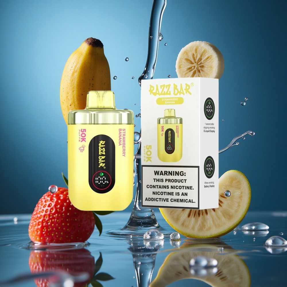 Razz Bar 50K Puffs Çilek Muz Turkey vapes