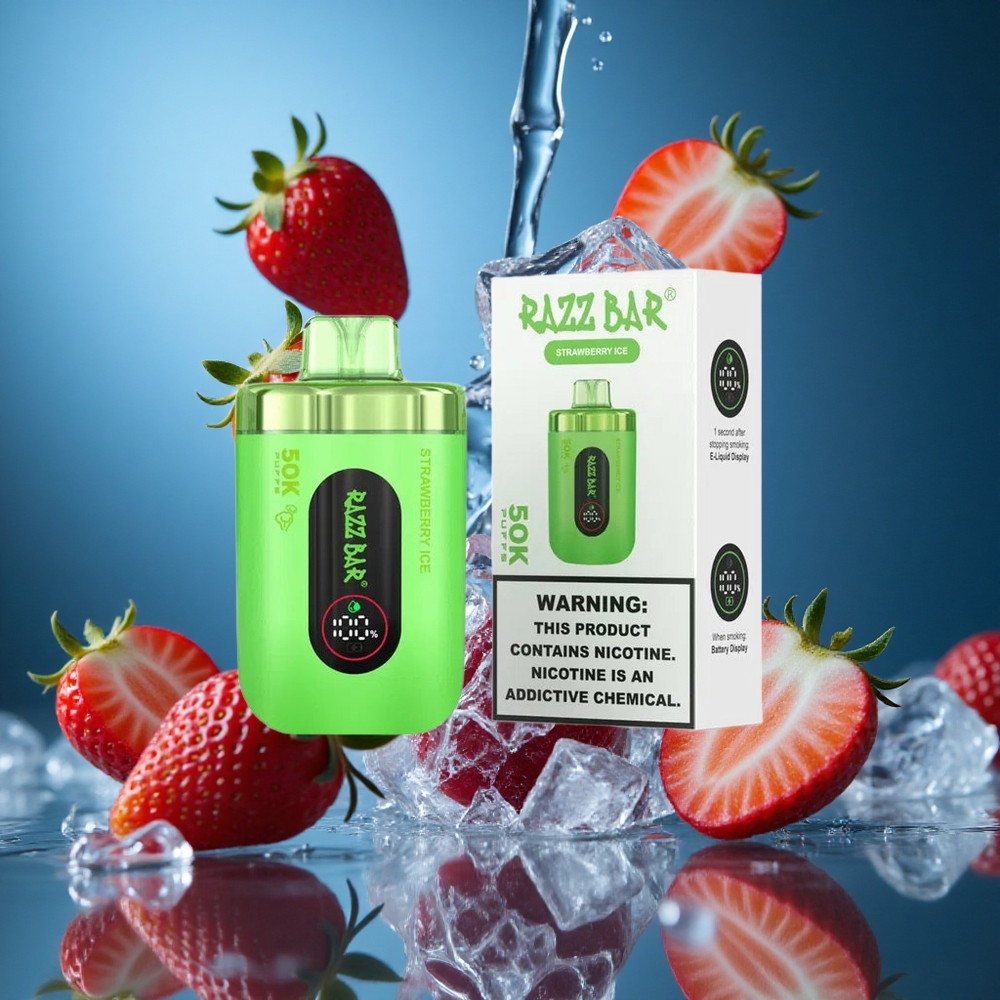 Razz Bar 50 Bin Puff Çilek Buz Turkey vapes