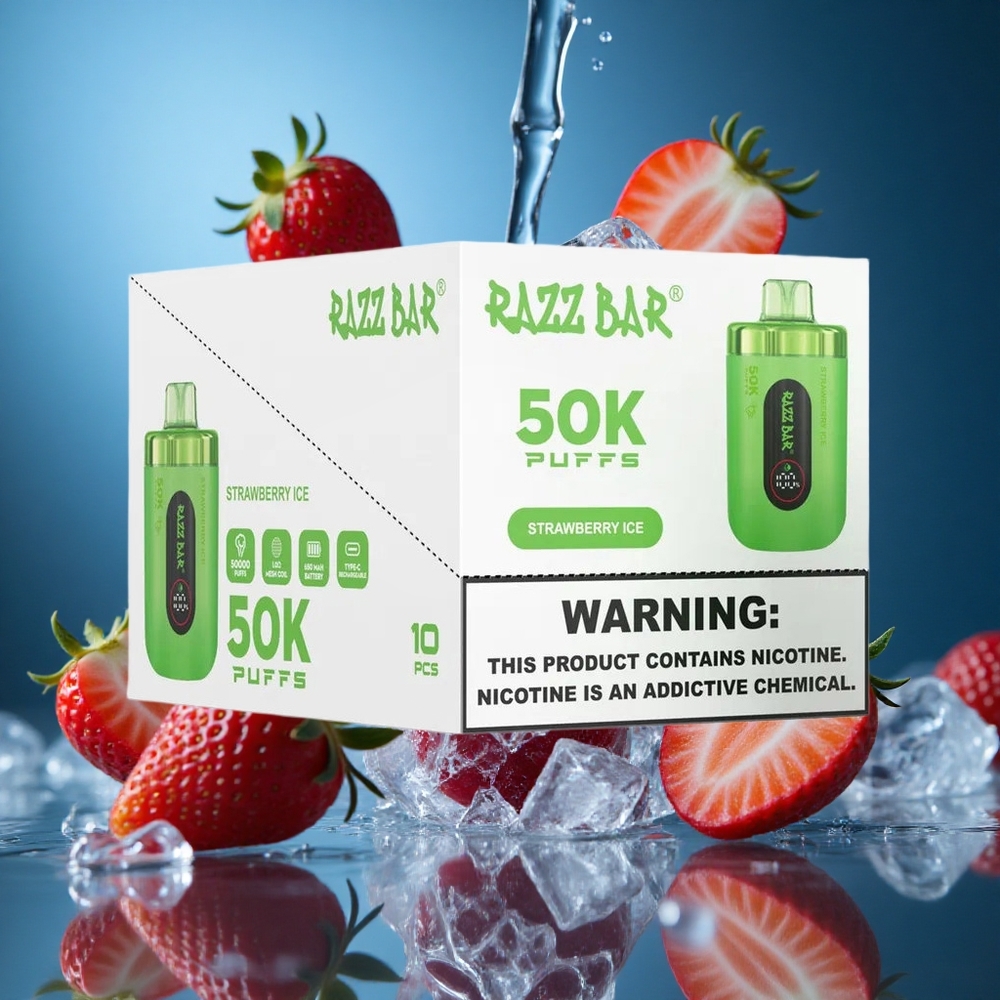 Razz Bar 50 Bin Puff Çilek Buz Turkey vapes