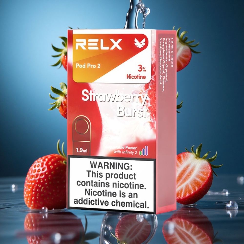 RELX Pod Pro 2 600 Puff Çilek Patlaması Turkey vapes